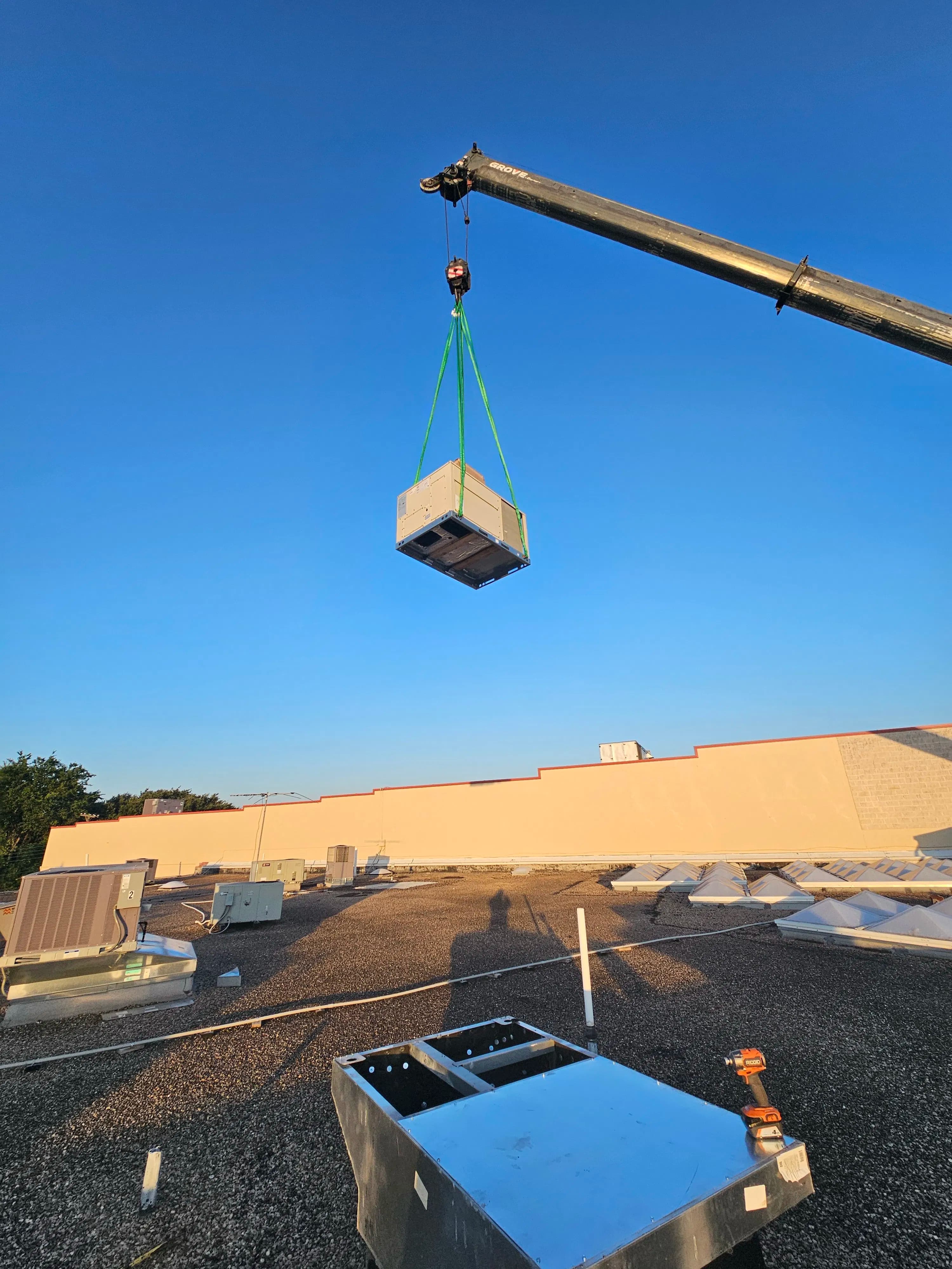 Project Commercial Rooftop Package Unit Installation in Midlothian TX image