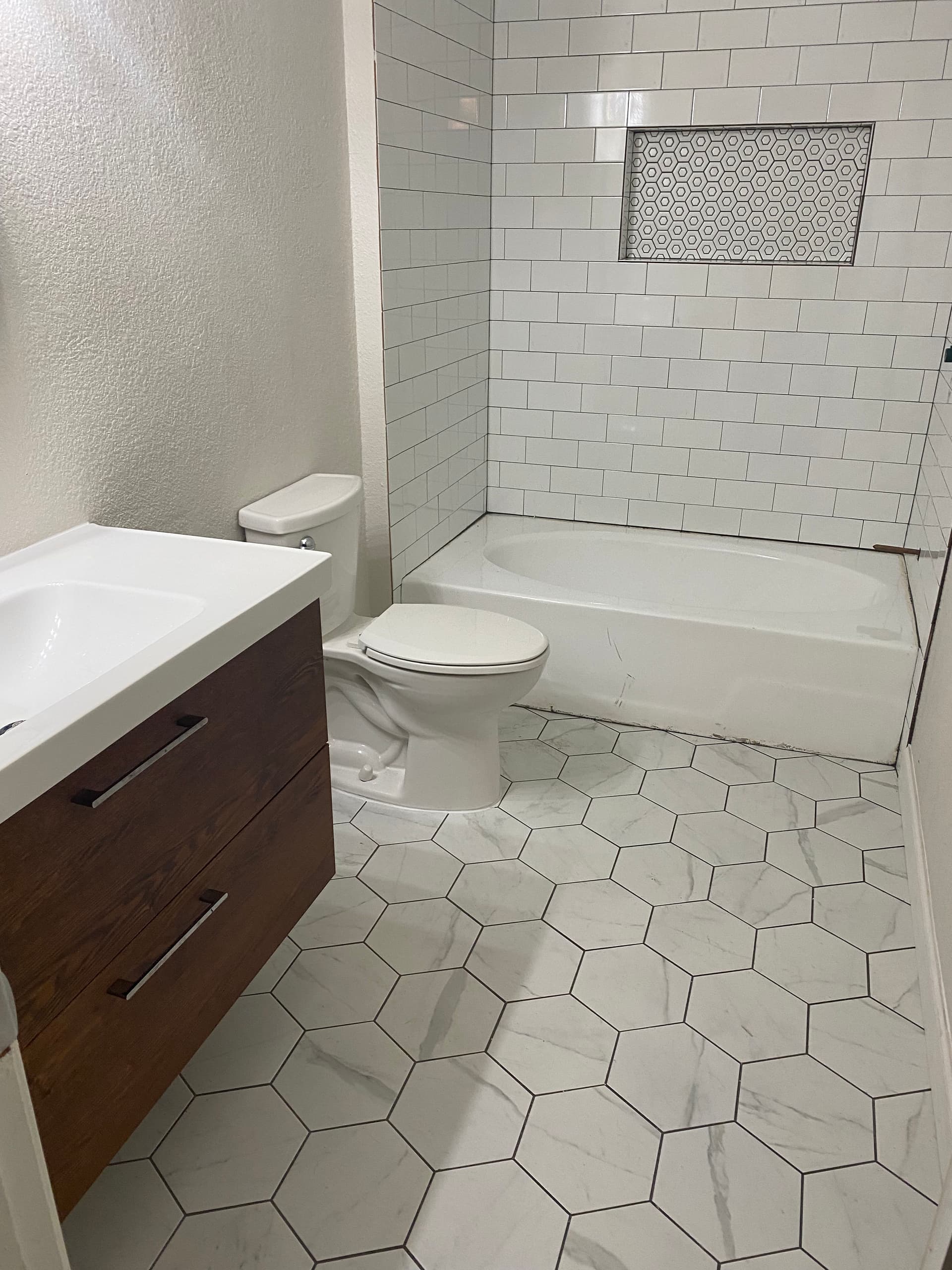 Gallery photos for Small Bathroom Remodel with Big Results in Midlothian TX: Image #1